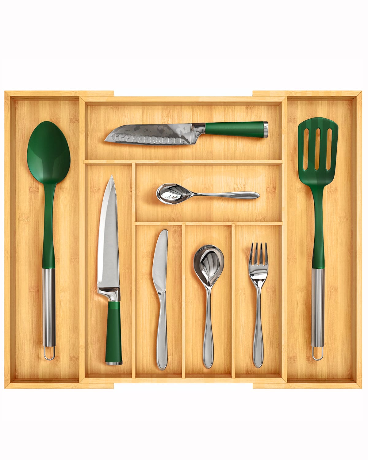 Expandable Silverware Organizer (8 Slots)